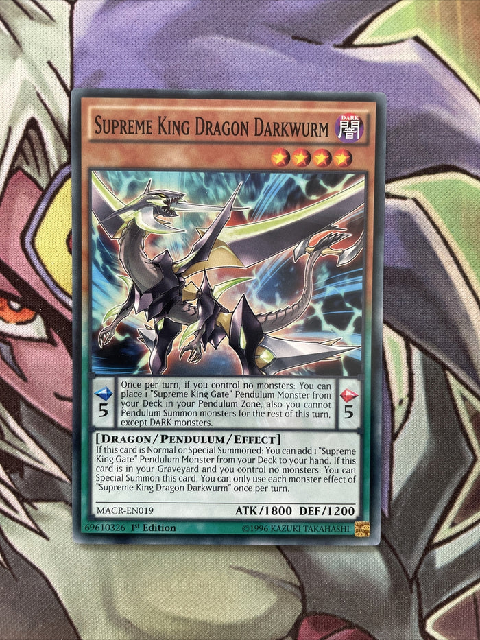 MACR-EN019 Supreme King Dragon Darkwurm Common 1st Edition NM Yugioh
