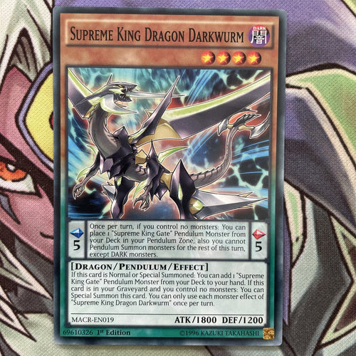 MACR-EN019 Supreme King Dragon Darkwurm Common 1st Edition NM Yugioh