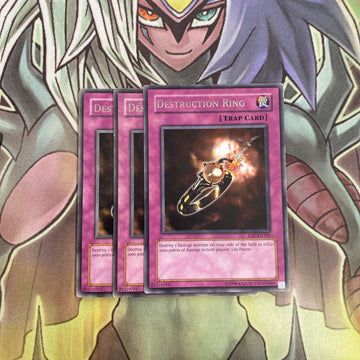 IOC-101 x3 Destruction Ring Rare Excellent Condition Yugioh