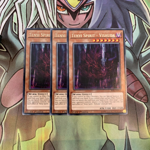 RIRA-EN016 x3 Tenyi Spirit - Vishuda Rare Excellent Condition Yugioh