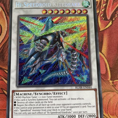 BLHR-EN044 Hi-Speedroid Kitedrake - Secret Rare - 1st Edition | Yugioh!