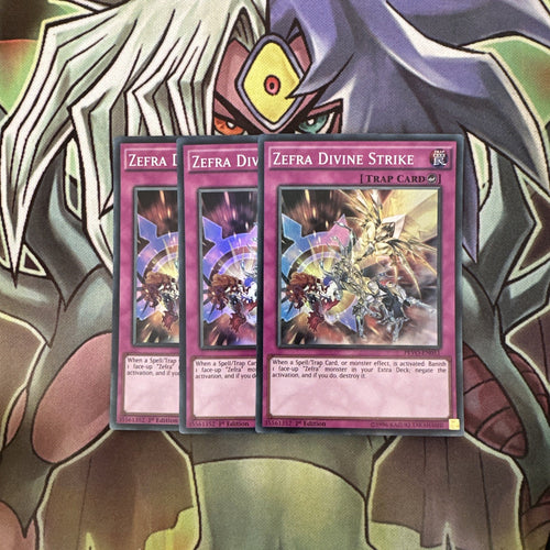 PEVO-EN051 x3 Zefra Divine Strike Super Rare Excellent Condition Yugioh