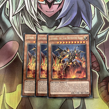 BOSH-EN088 x3 Jizukiru, the Star Destroying Kaiju Rare Excellent Cond Yugioh