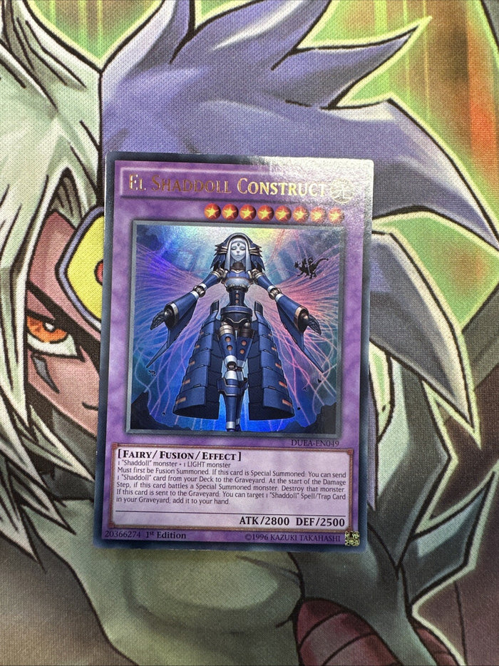 DUEA-EN049 El Shaddoll Construct Ultra Rare 1st Edition NM Yugioh Card