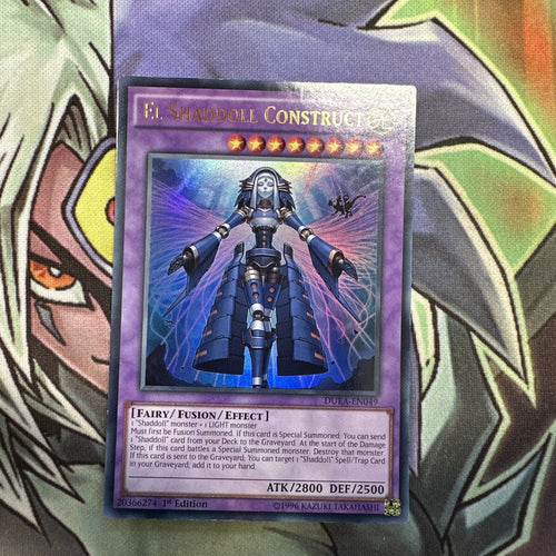 DUEA-EN049 El Shaddoll Construct Ultra Rare 1st Edition NM Yugioh Card