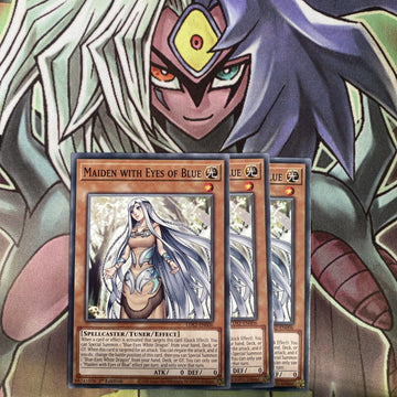 LDS2-EN006 x3 Maiden with Eyes of Blue Common Excellent Condition Yugioh
