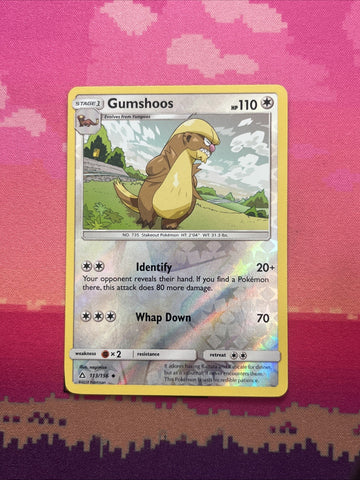 Pokemon Card Gumshoos Ultra Prism Reverse Holo 113/156 Near Mint