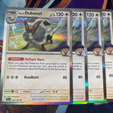 x4 Pokemon Hop's Dubwool 136 /159 Journey Together Holo