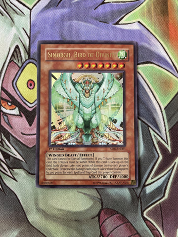 SD8-EN001 Simorgh, Bird Of Divinity Ultra Rare 1st Edition NM Yugioh Card