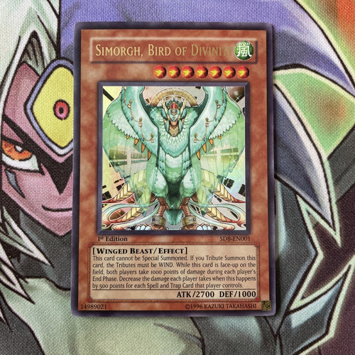 SD8-EN001 Simorgh, Bird Of Divinity Ultra Rare 1st Edition NM Yugioh Card
