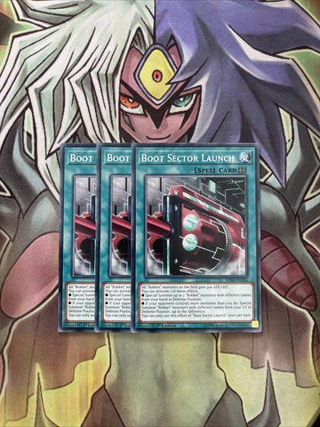 SDRR-EN026 x3 Boot Sector Launch Common Excellent Condition Yugioh