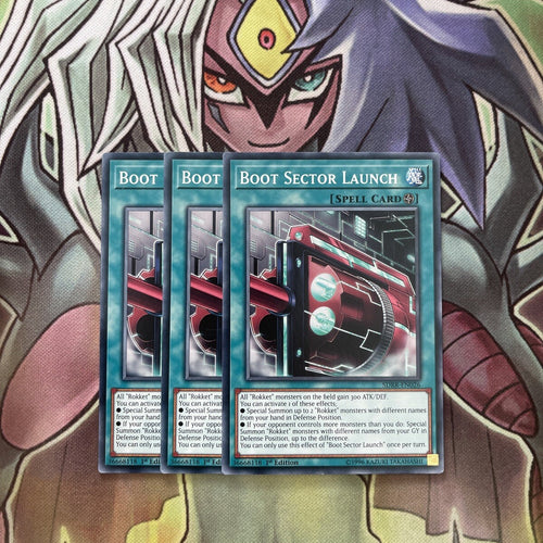 SDRR-EN026 x3 Boot Sector Launch Common Excellent Condition Yugioh