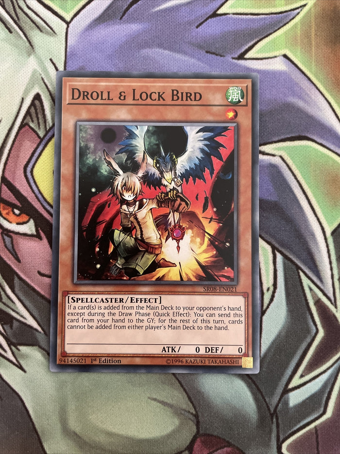 SR08-EN021 Droll & Lock Bird Common 1st Edition NM Yugioh Card