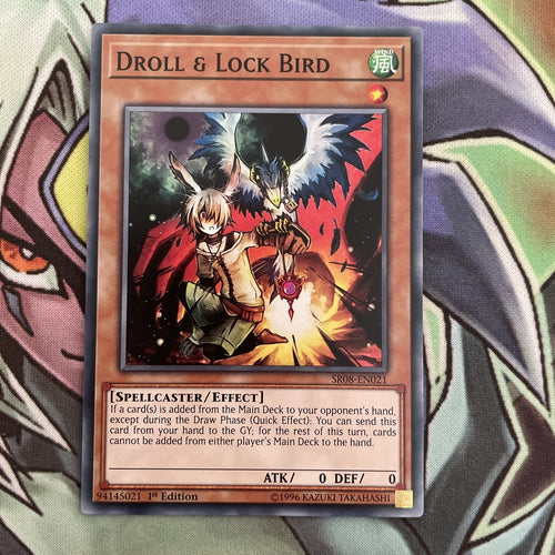 SR08-EN021 Droll & Lock Bird Common 1st Edition NM Yugioh Card