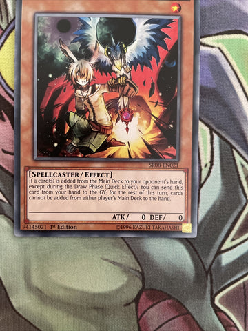 SR08-EN021 Droll & Lock Bird Common 1st Edition NM Yugioh Card (back)