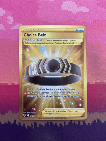 Pokemon Card Choice Belt 211/189 Secret Rare Astral Radiance NM