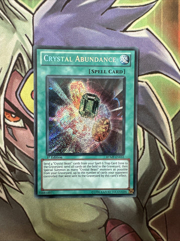 RYMP-EN051 Crystal Abundance Secret Rare 1st Edition NM Yugioh Card