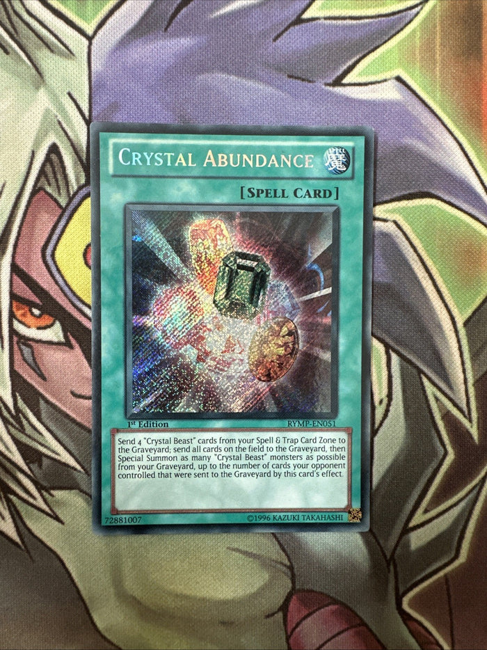 RYMP-EN051 Crystal Abundance Secret Rare 1st Edition NM Yugioh Card