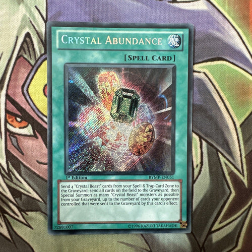 RYMP-EN051 Crystal Abundance Secret Rare 1st Edition NM Yugioh Card