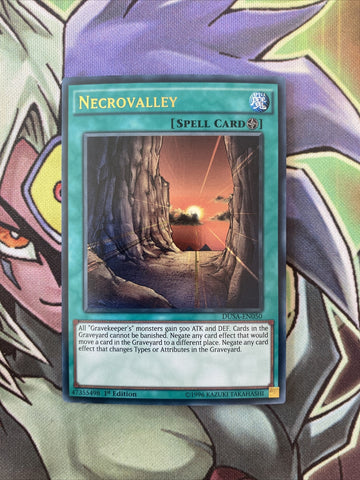 DUSA-EN050 Necrovalley Ultra Rare 1st Edition NM Yugioh Card