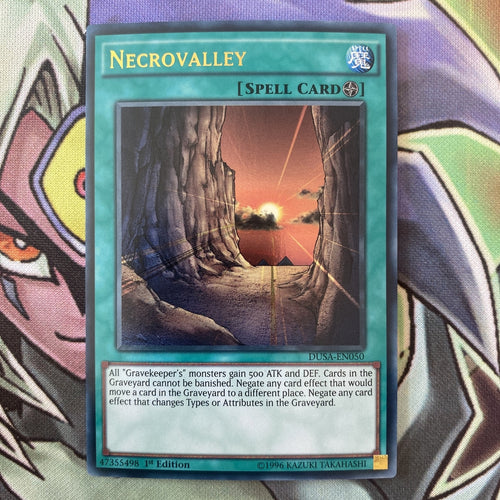 DUSA-EN050 Necrovalley Ultra Rare 1st Edition NM Yugioh Card