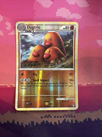 Pokemon Card Dugtrio Triumphant Reverse Holo Rare 19/102 NM