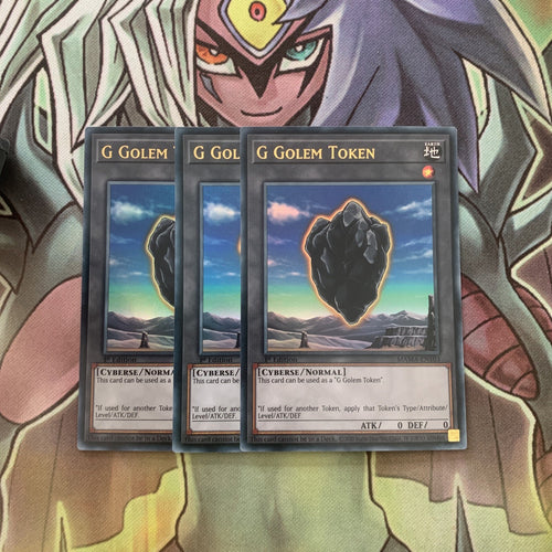 MAMA-EN103 x3 G Golem Token Ultra Rare Excellent Condition Yugioh