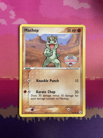 Pokemon Card Machop EX Hidden Legends City Championships  64/101 Near Mint