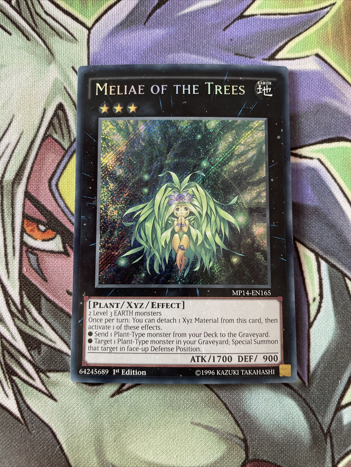MP14-EN165 Meliae Of The Trees Secret Rare 1st Edition NM Yugioh Card
