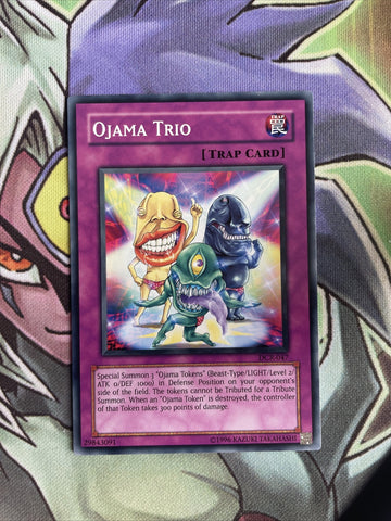 DCR-047 Ojama Trio Common Unlimited Edition Near Mint Yugioh Card