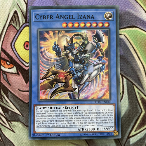 LED4-EN012 Cyber Angel Izana Super Rare 1st Edition NM Yugioh