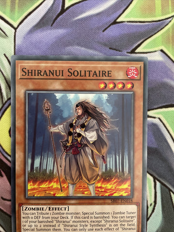 SR07-EN018 Shiranui Solitaire Common 1st Edition NM Yugioh Card (back)