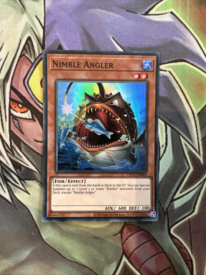 OP22-EN004 Nimble Angler Super Rare Unlimited Edition NM Yugioh Card