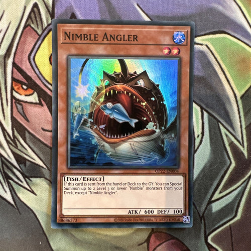 OP22-EN004 Nimble Angler Super Rare Unlimited Edition NM Yugioh Card