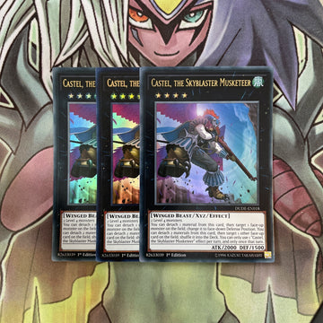 DUDE-EN018 x3 Castel, the Skyblaster Musketeer Ultra Excellent Condition Yugioh