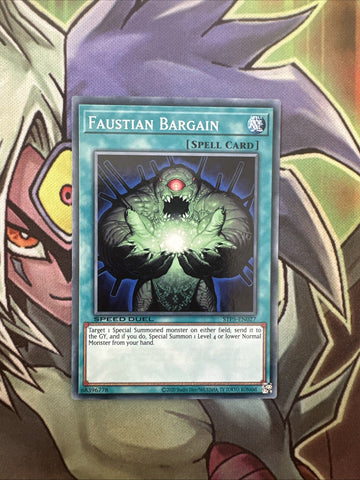 STP5-EN027 Faustian Bargian Common Unlimited Edition NM Yugioh Card