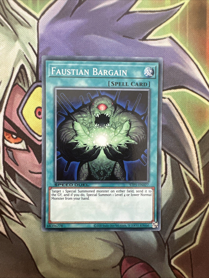 STP5-EN027 Faustian Bargian Common Unlimited Edition NM Yugioh Card