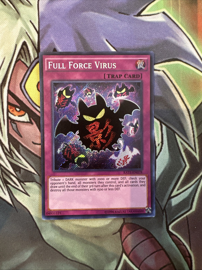RATE-EN078 Full Force Virus Secret Rare Unlimited Edition NM Yugioh Card