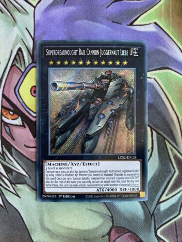 LDS2-EN124 Superdreadnought Rail Cannon Juggernaut Liebe Secret Rare NM Yugioh