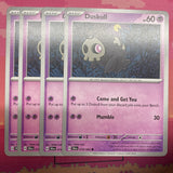 Pokemon Card x4 Duskull Shrouded Fable 018/064 Common NM