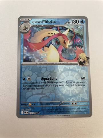 Pokemon TCG - Cynthia's Milotic 053/182  - Reverse Holo  - Destined Rivals