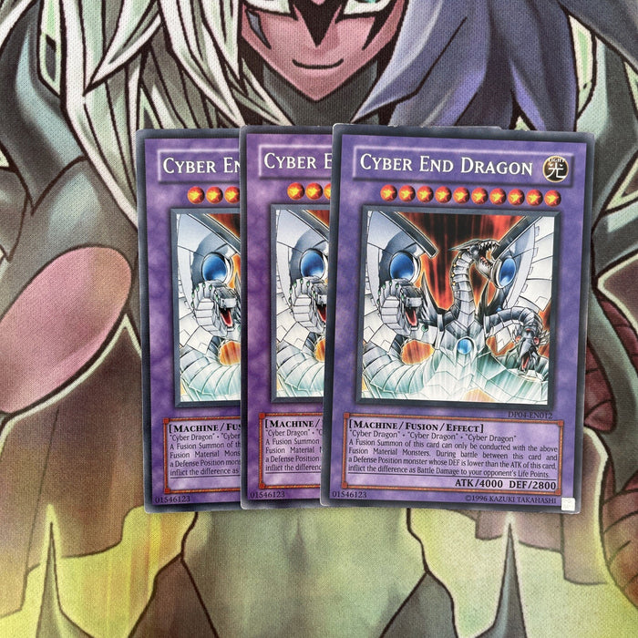 DP04-EN012 x3 Cyber End Dragon Rare Excellent Condition Yugioh