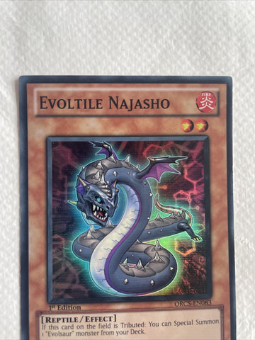 Evoltile Najasho ORCS-EN083 Super Rare Light Play 1st Edition Yugioh (back)
