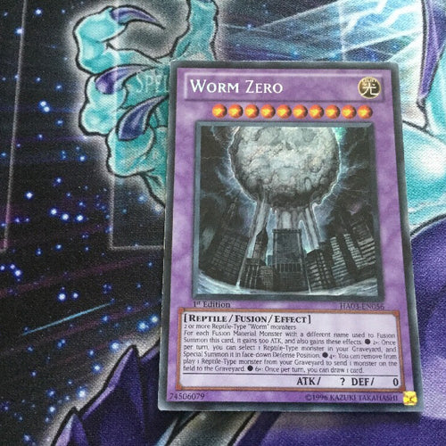 HA03-EN056 YuGiOh! 1x Worm Zero Secret Rare 1st Edition, LP