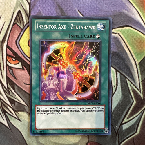 ORCS-EN000 Inzektor Axe - Zektahawk Super Rare Unlimited Edition NM Yugioh Card