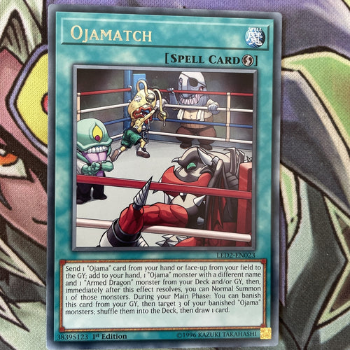 LED2-EN023 Ojamatch Rare 1st Edition NM Yugioh Card