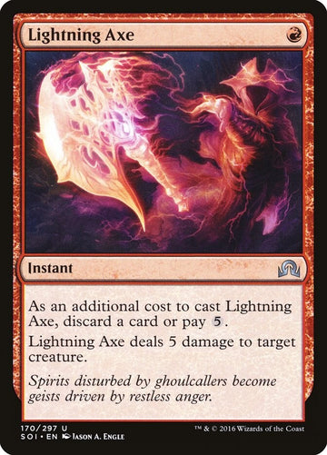 Lightning Axe - Shadows Over Innistrad Excellent Magic MTG