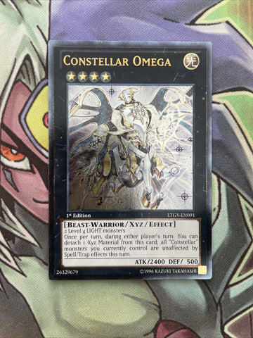 LTGY-EN091 Constellar Omega Ultimate Rare 1st Edition NM Yugioh Card