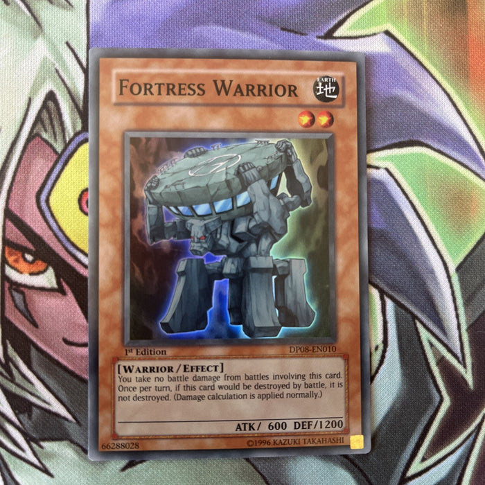 DP08-EN010 Fortress Warrior Super Rare 1st Edition NM Yugioh Card