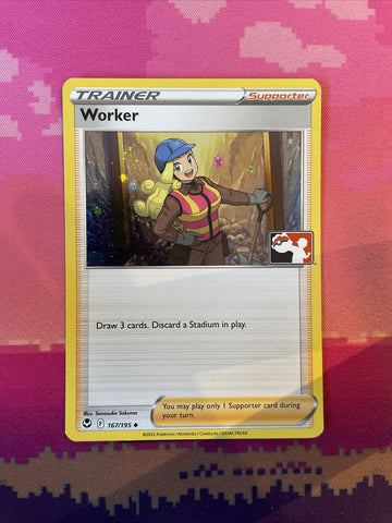 Pokemon Card Worker Prize Pack Cosmo Holo 167/195 NM